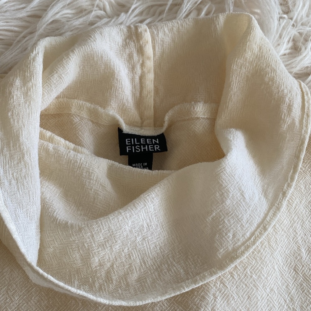 EILEEN FISHER 190% wool Lana oversized shirt - Picture 3 of 12